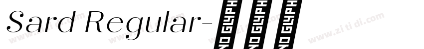 Sard Regular字体转换